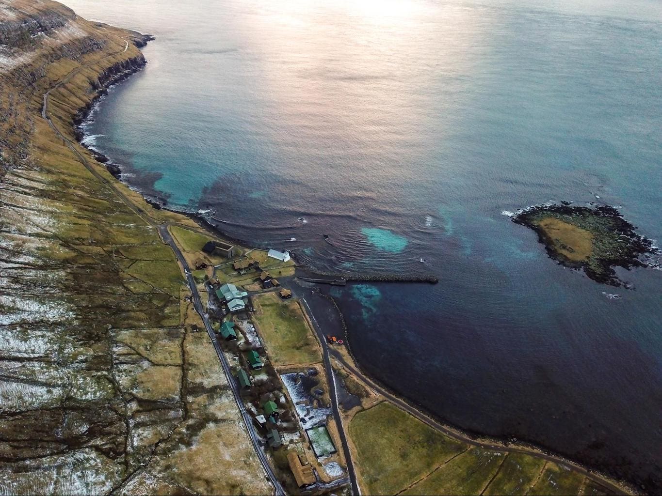 Bird’s eye view of Kirkjubøur