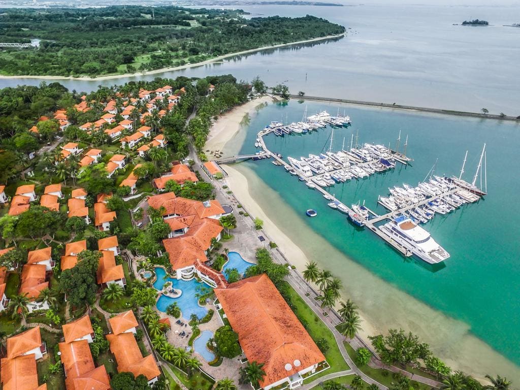 Nongsa Point Marina is popular for day visitors with yachts