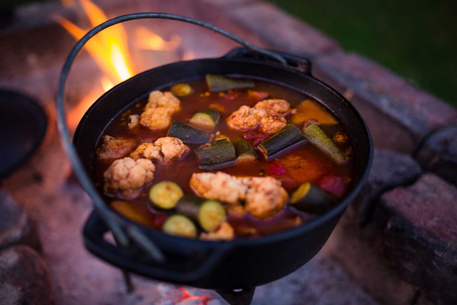 Potjie stew for dinner