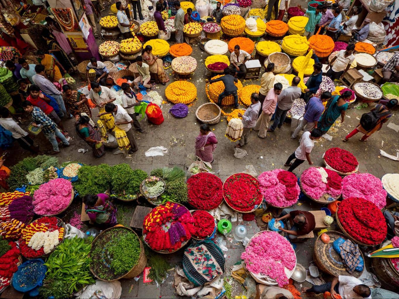 KR market in Bangalore