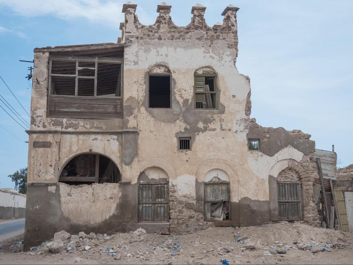 Old colonial buildings in Berbera