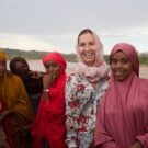 Somaliland girls piled up to chat to me