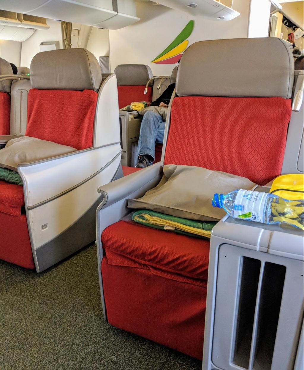 The seat onboard Boeing 777-300 Ethiopian Airlines Business Class