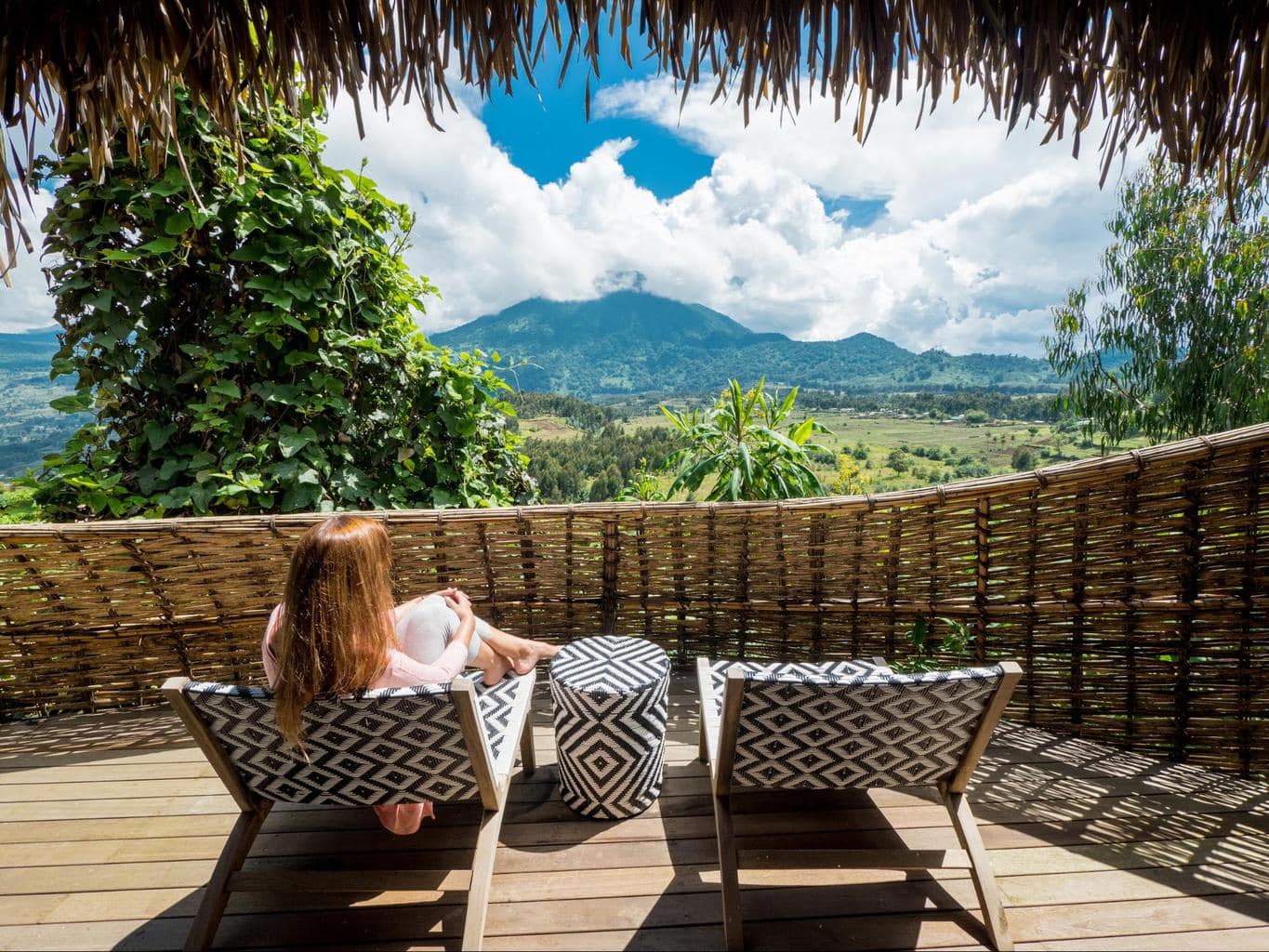 Mount Karisimbi from Bisate Lodge