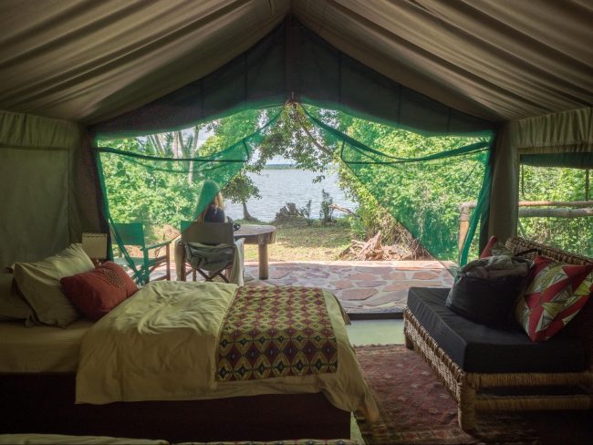 The tents at Ruzizi Tented Lodge