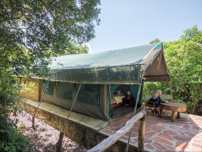 The tents in Ruzizi Tented Lodge