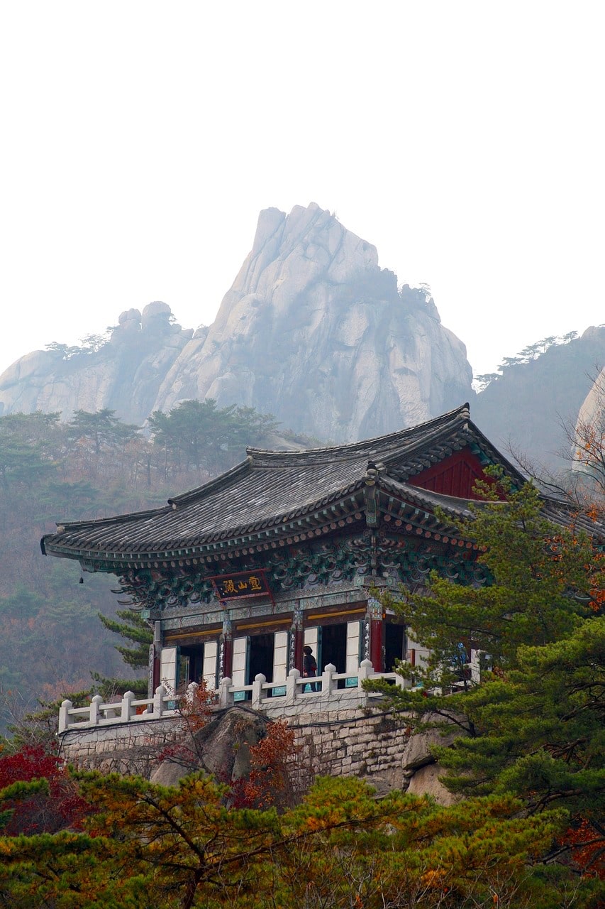 A temple in the Dobong District of Bukhansan