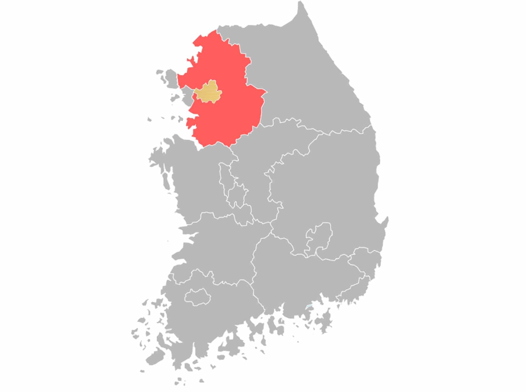 Map of Korea