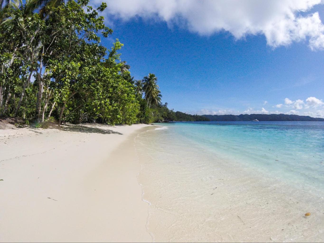 Gam Island in Raja Ampat, one of the most remote beaches in Indonesia