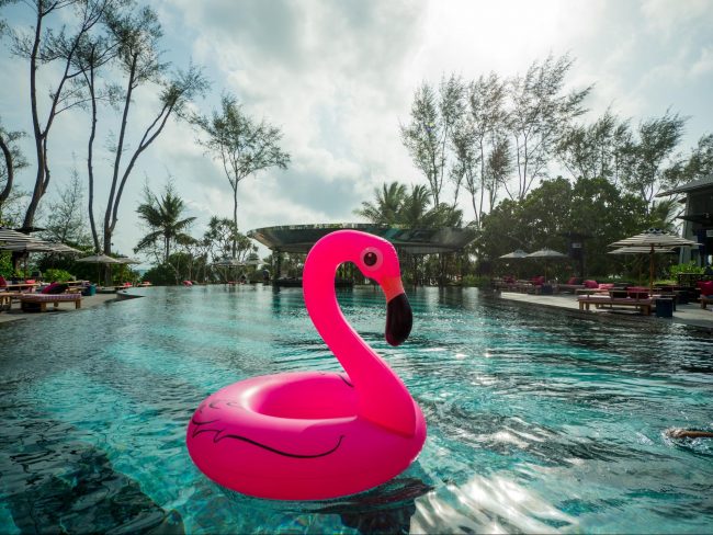 The pool at Baba Beach Club - Instagrammable from every angle