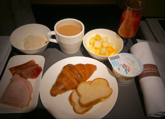 Breakfast on Swiss Business Class 03