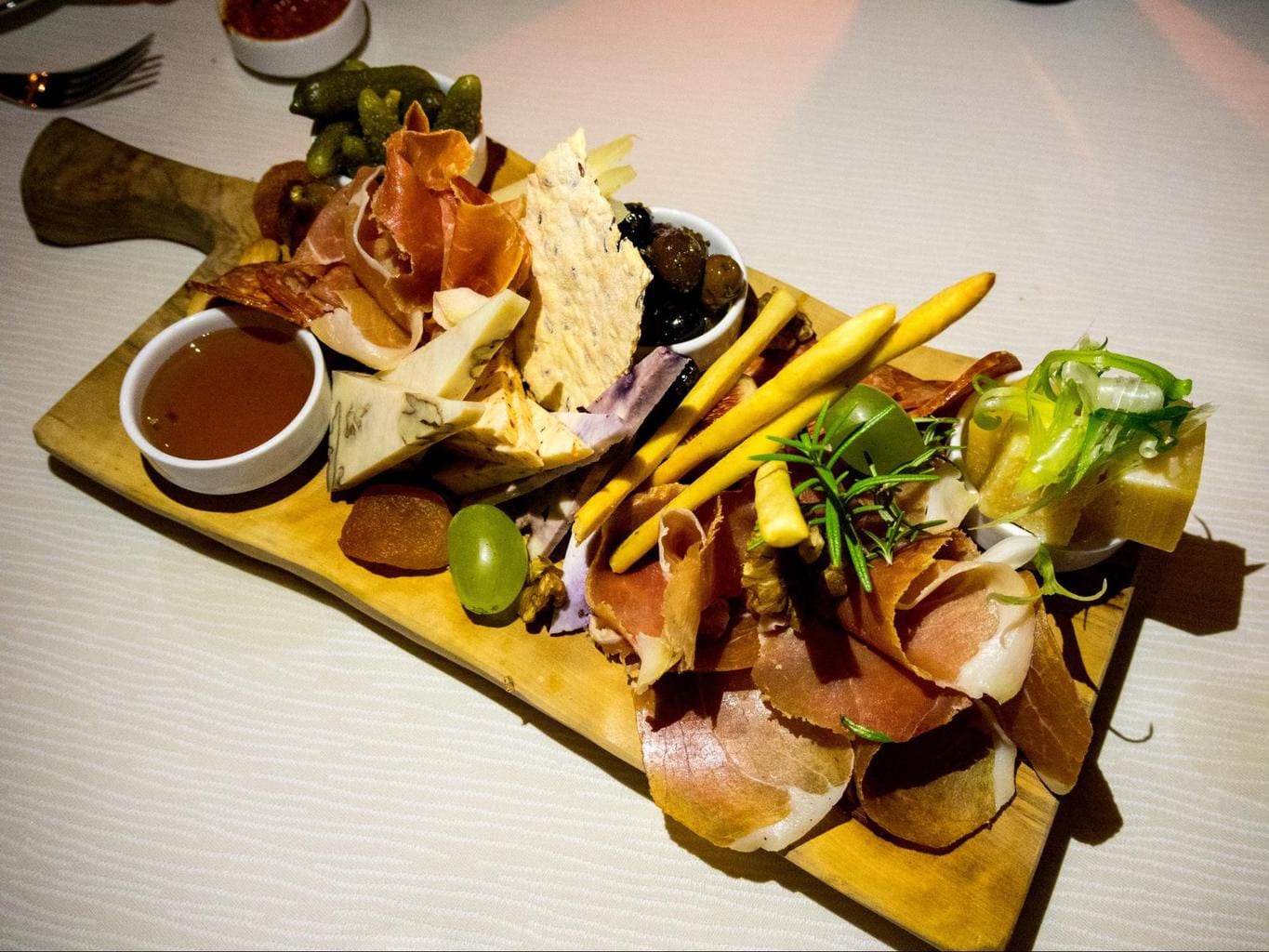 Cheese and ham platter