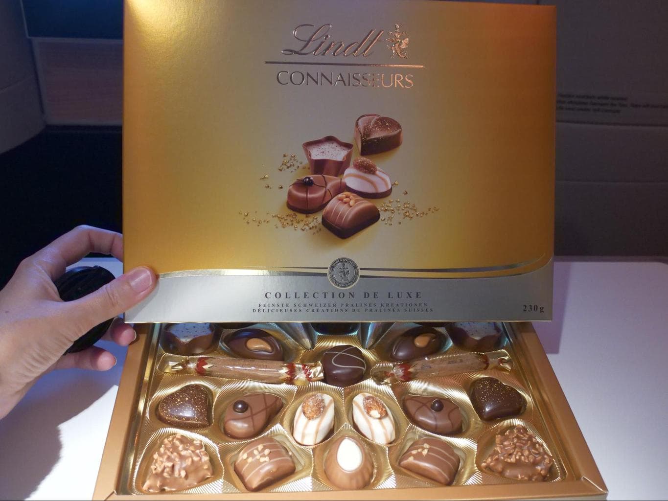 Lindt chocolates to end food service in Swiss Business Class