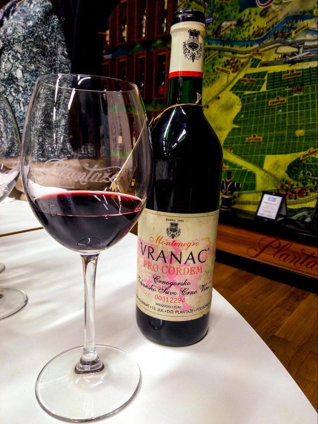 Montenegrin vranac wine