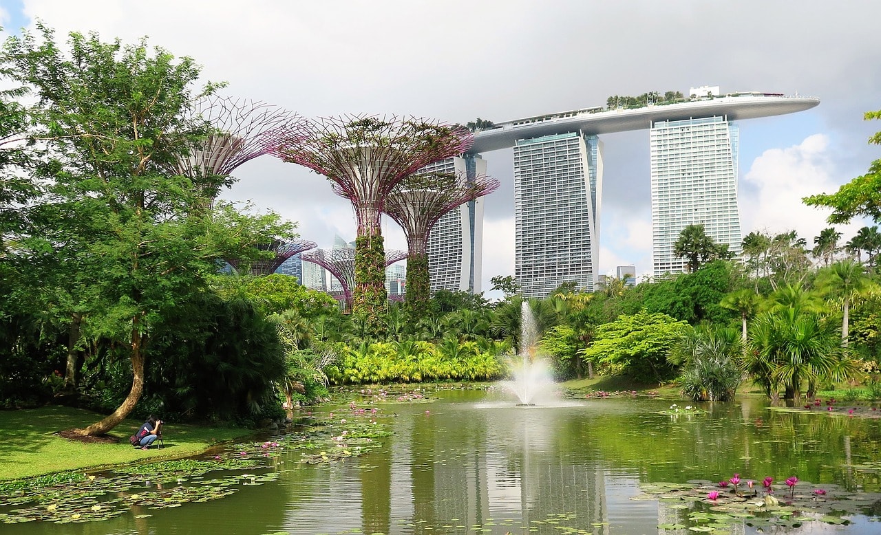 Gardens by the Bay lakes