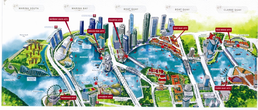 Map Singapore River Cruise