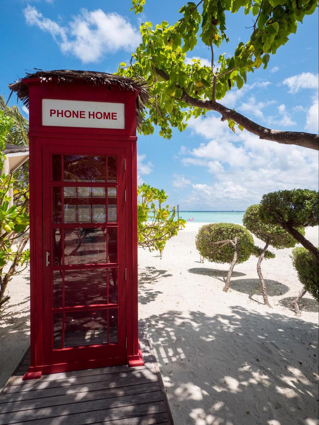 Phone booth to call home at LUX*