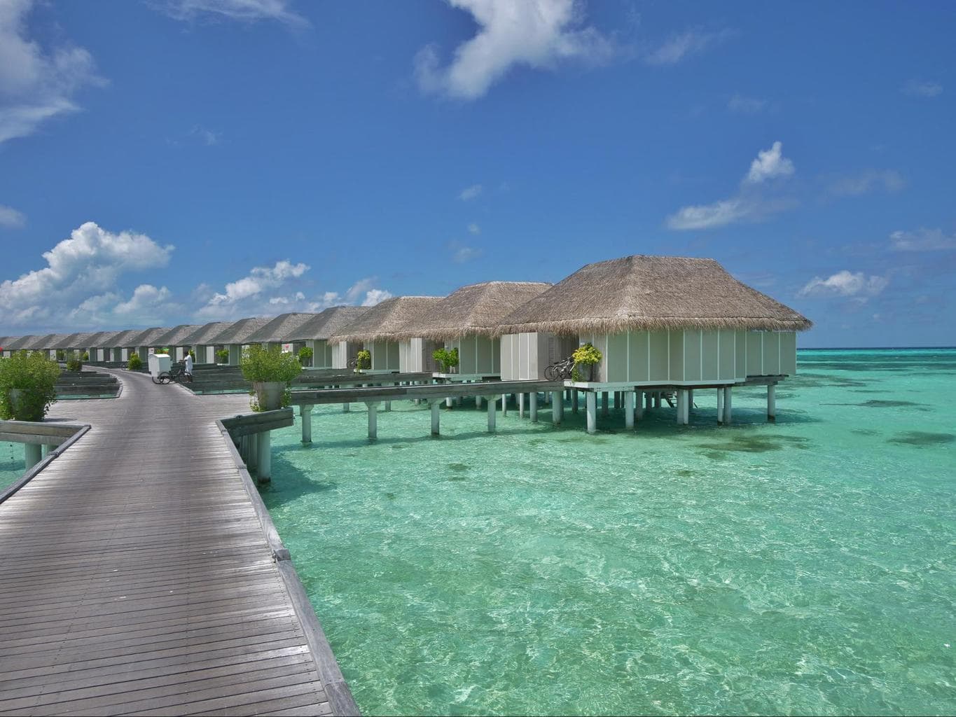 Water villas at LUX* Maldives South Ari Atoll