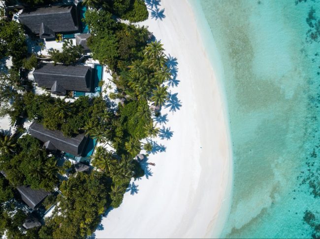 Beach villa at Joali Maldives