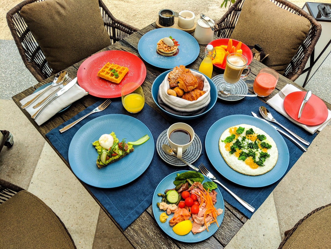 Breakfast spread at Joali Maldives