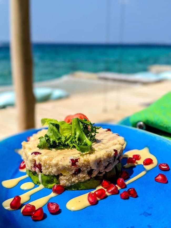 Dining with your sand in the toes at Soneva Fushi