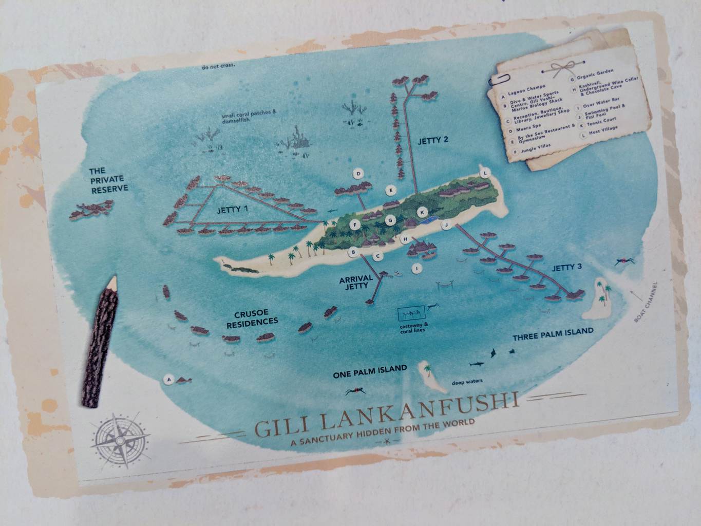 Map of Gili Lankanfushi