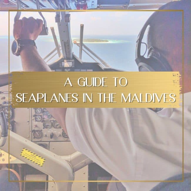 Seaplanes in the Maldives feature