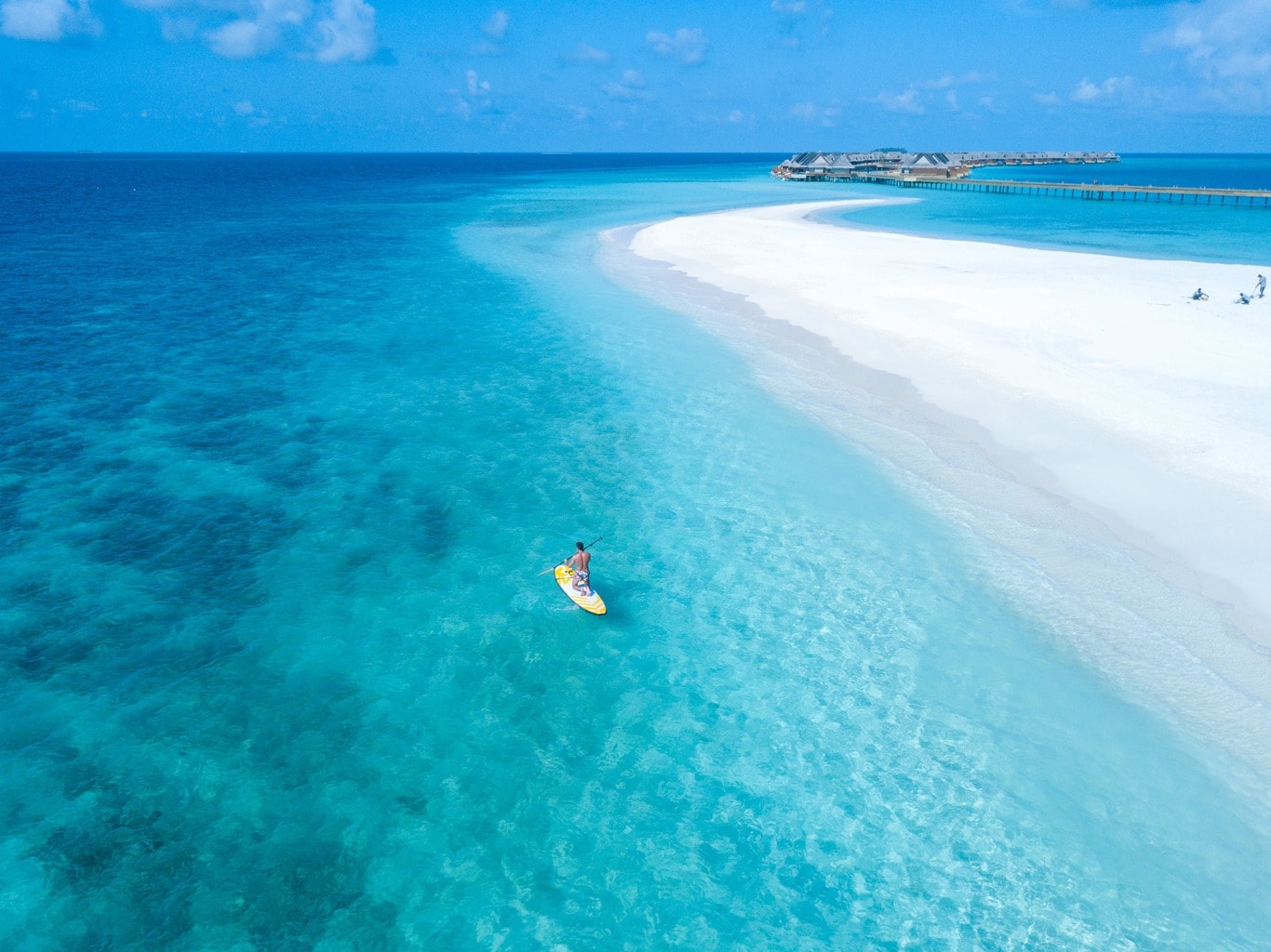 Stand up paddle board at Joali Maldives