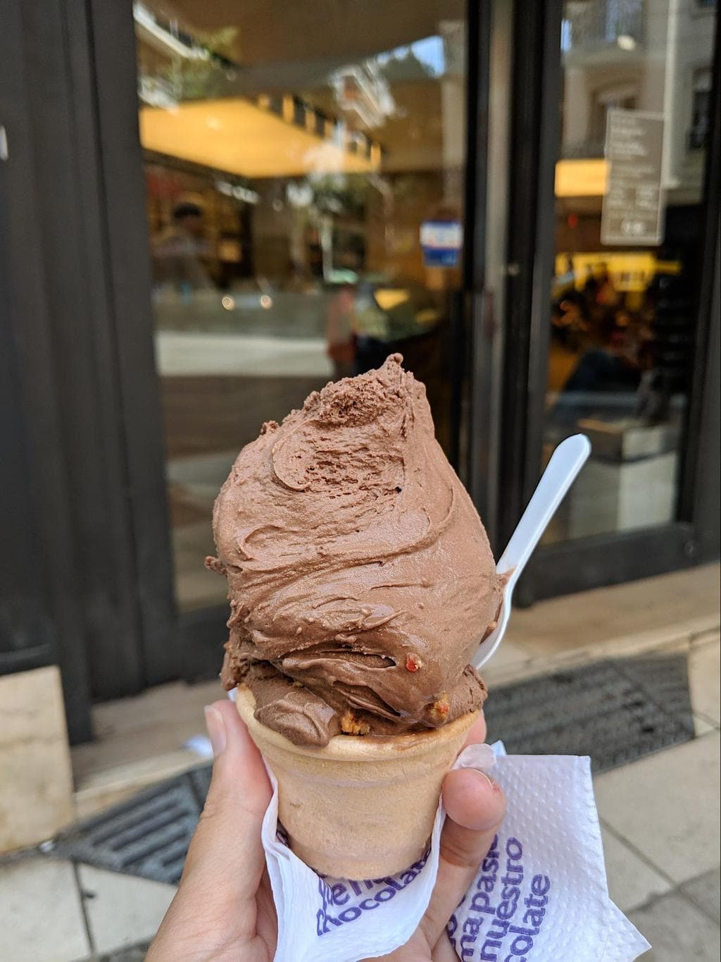  Gelato au chocolat Rapa Nui d'Argentine 