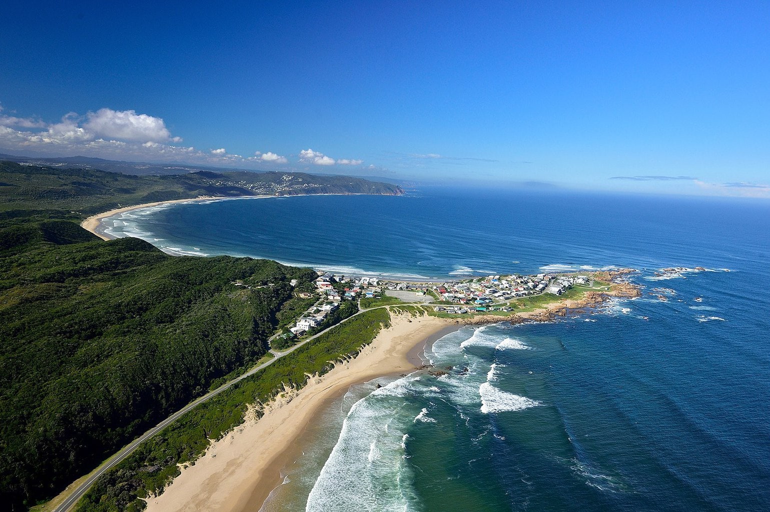 Buffels Bay and Brenton-on-Sea from the air
