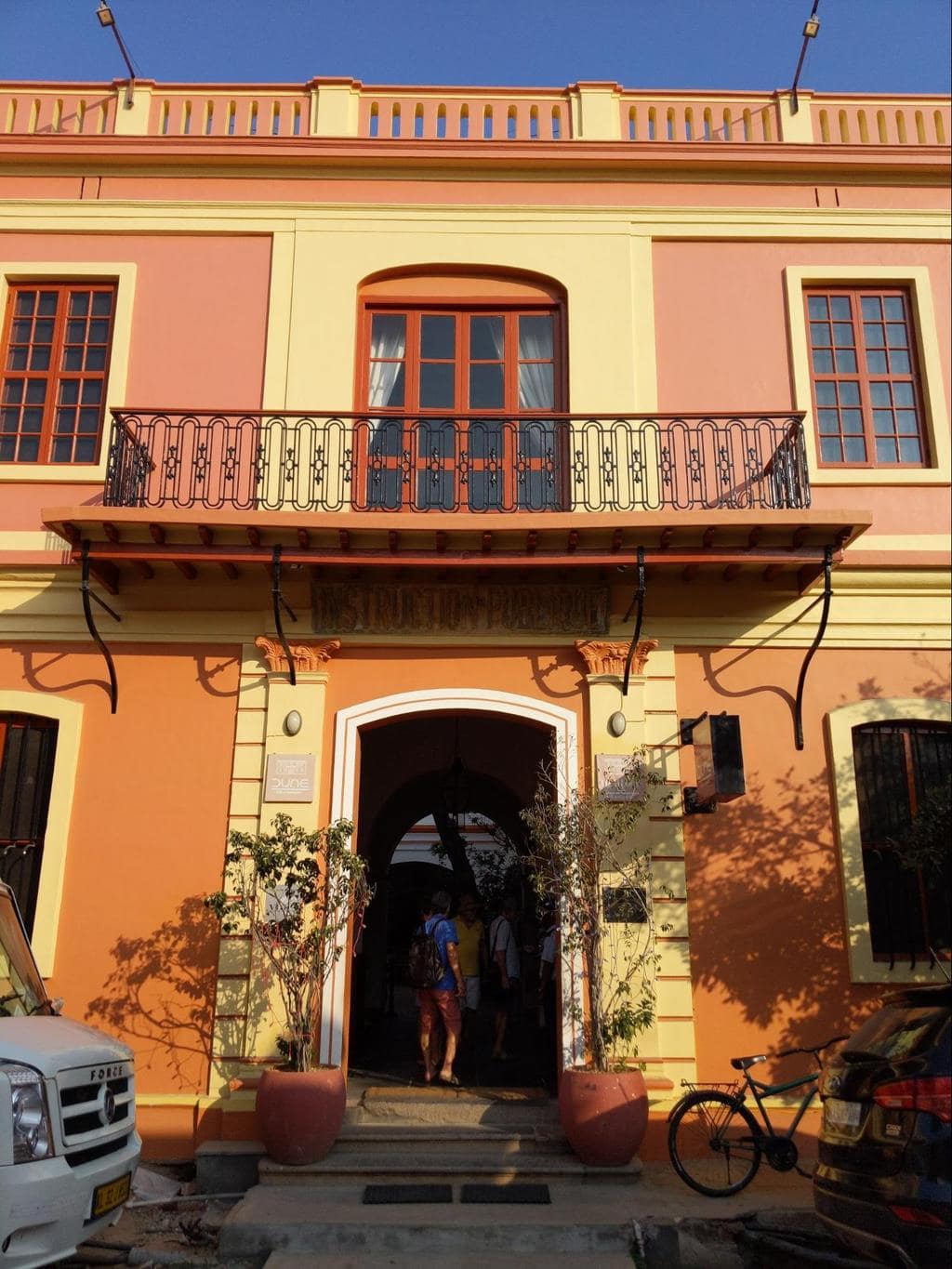 French Quarter building in Pondicherry