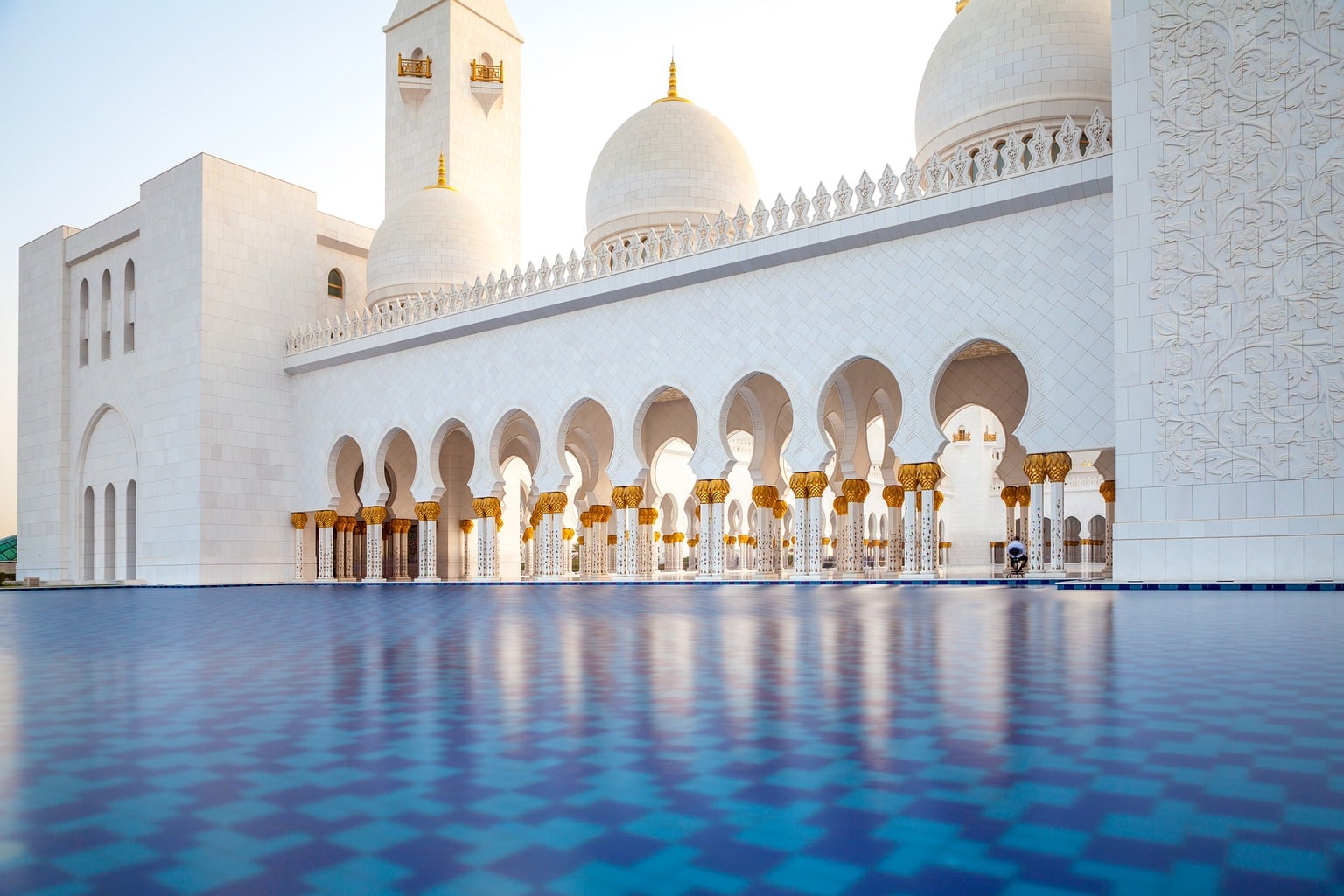 Grand Mosque in Abu Dhabi view