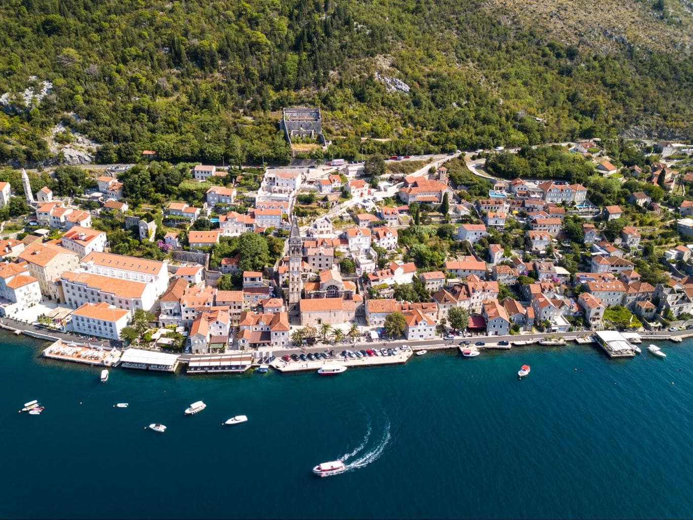 Perast from above