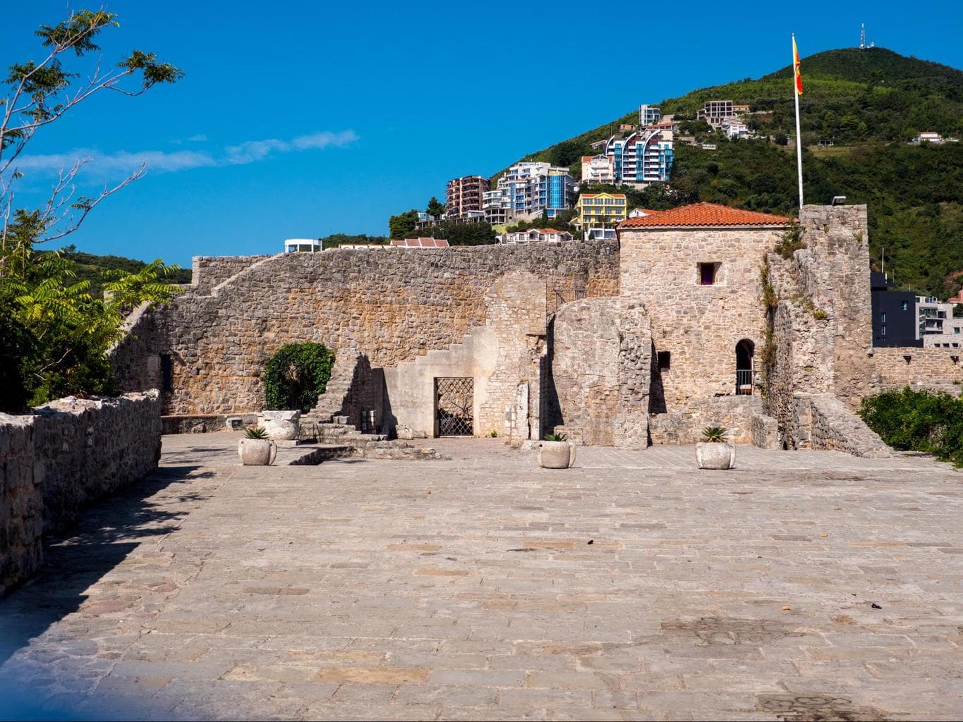 Remains of the old castle inside Budva’s Citadel