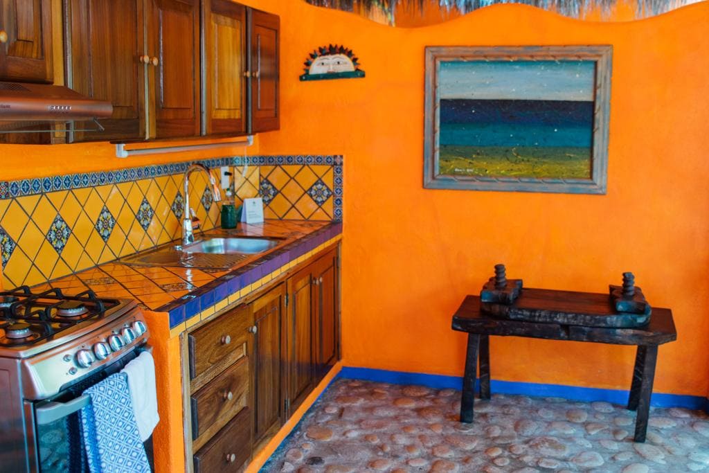 Aurinko Bungalows Sayulita kitchen