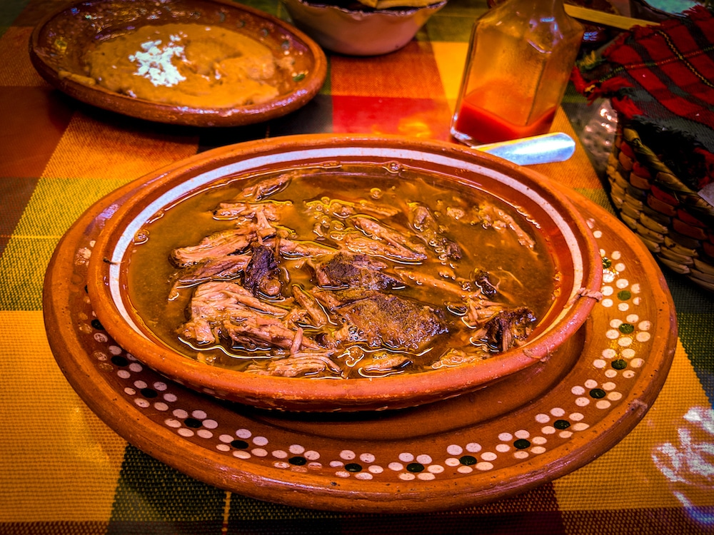 Birria is a goat or lamb stew