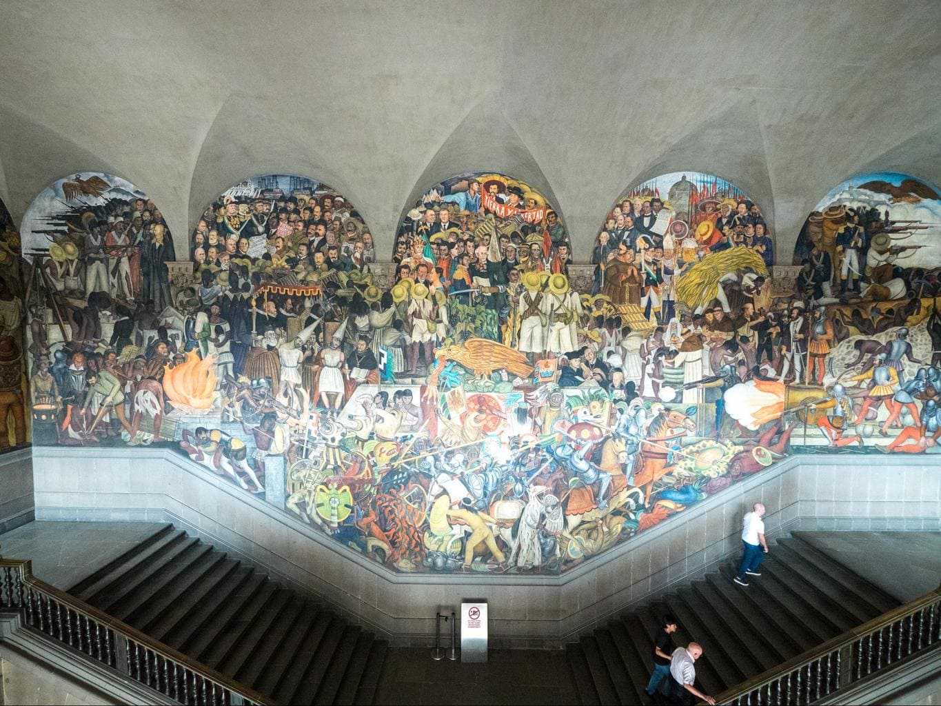 Diego Rivera’s murals at the Palacio Nacional in Mexico City