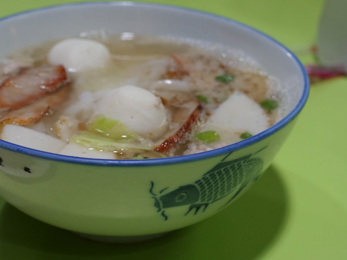 "Fish ball noodle soup"