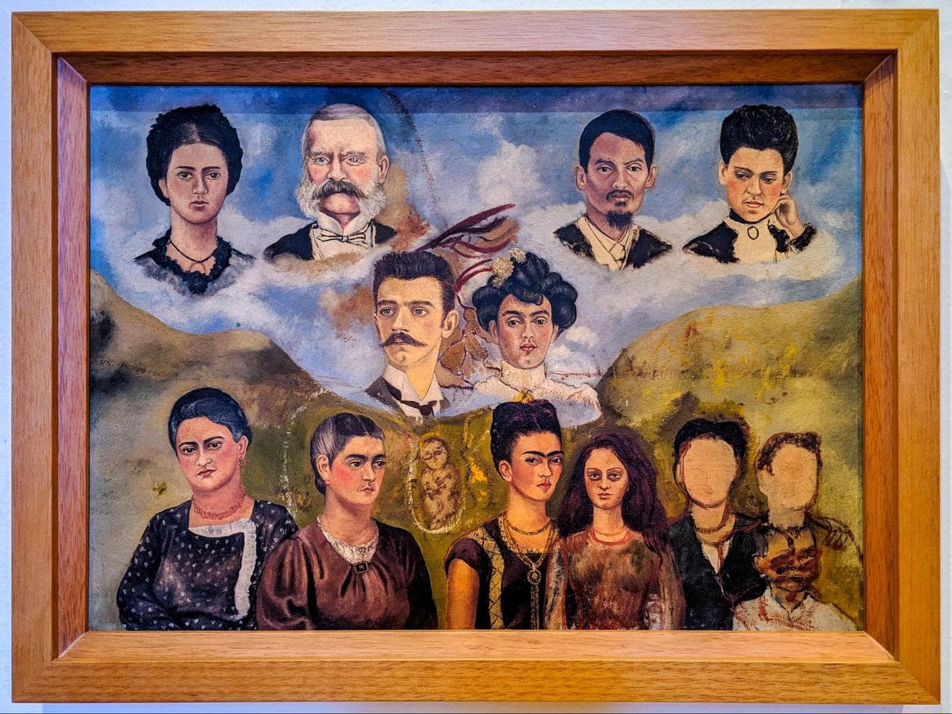 Some of Frida Kahlo’s paintings at La Casa Azul