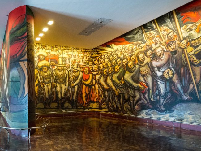 The murals and view from Chapultepec Castle 01