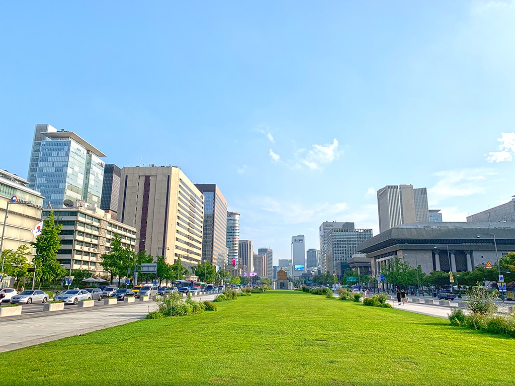 The view from Gwanghwamun