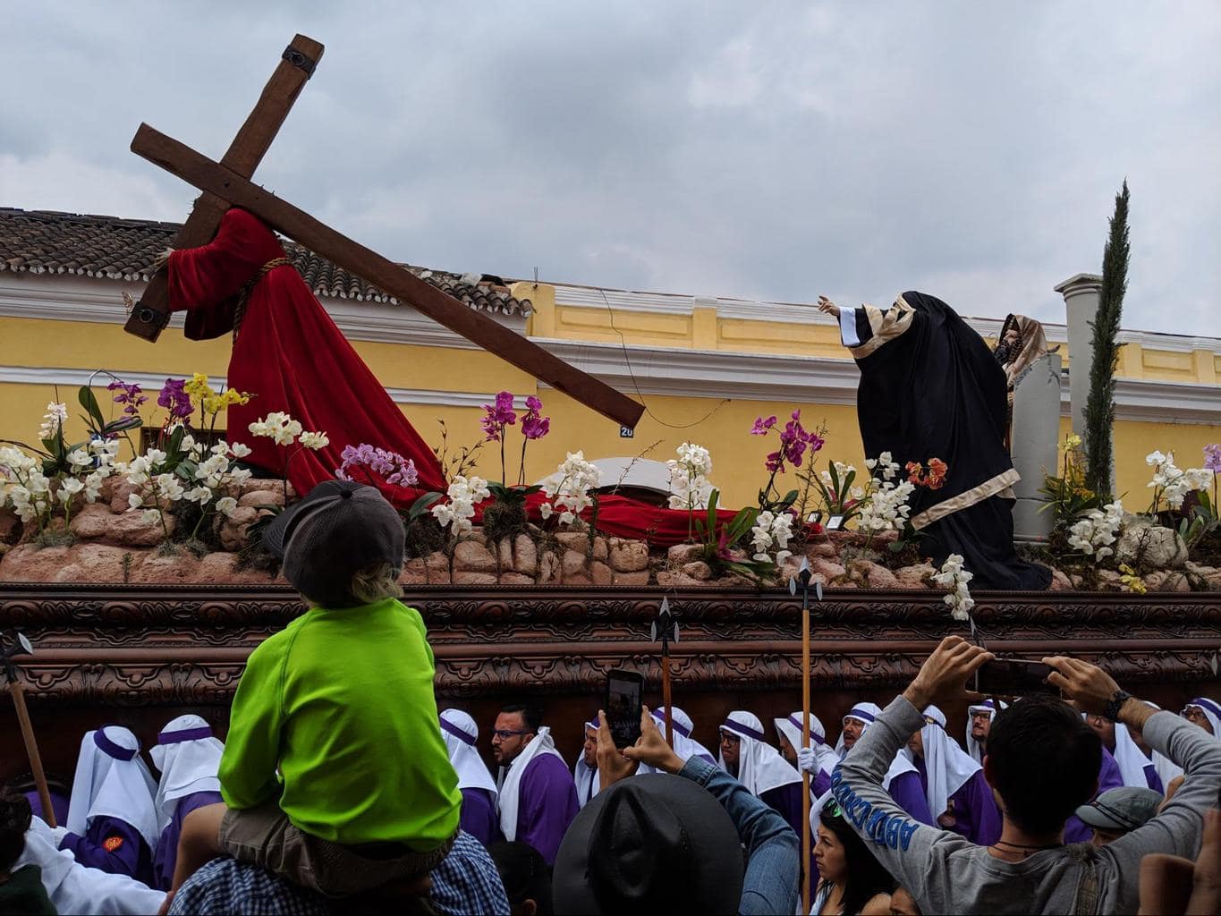 One of the Holy Week processions in Antigua Guatemala