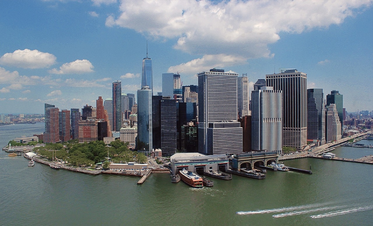 "New York City from the water"