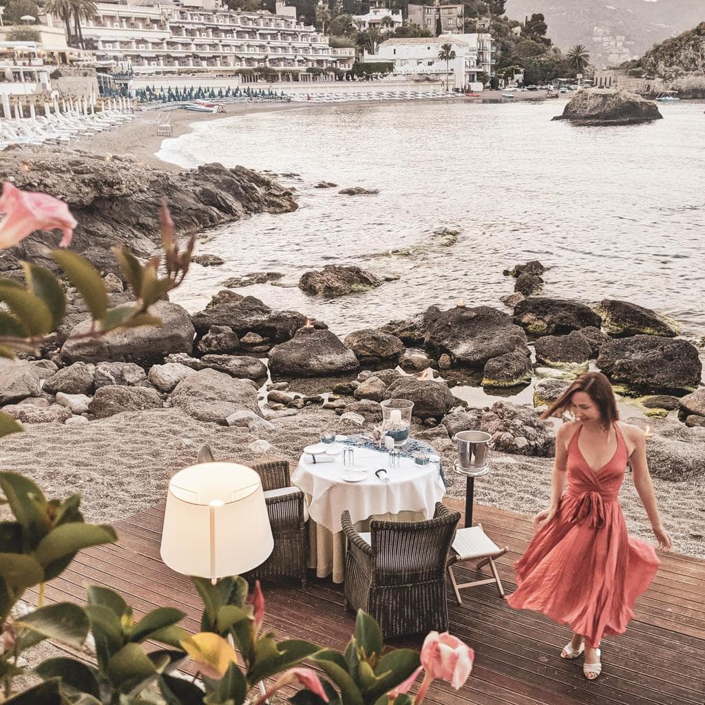 Romantic beach dinner for two Belmond Villa Sant’Andrea