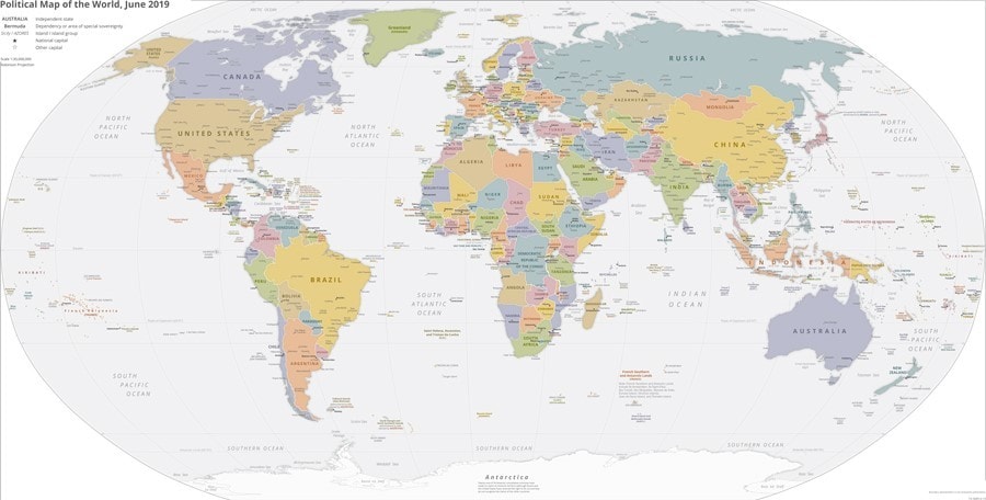 How many countries are there in the world