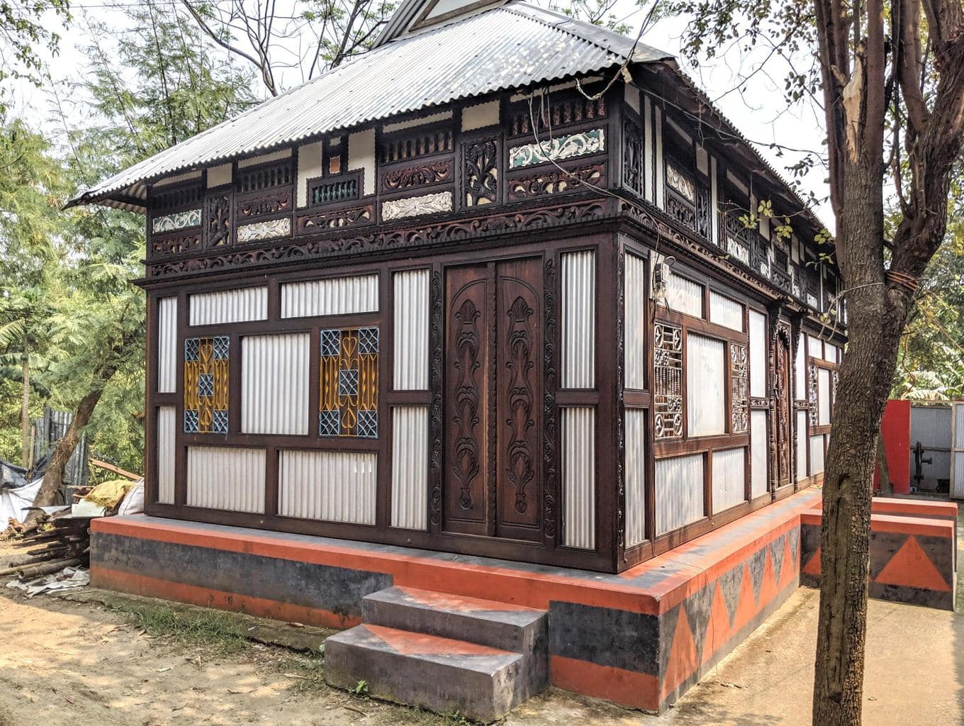 A house on an island in the River Meghna