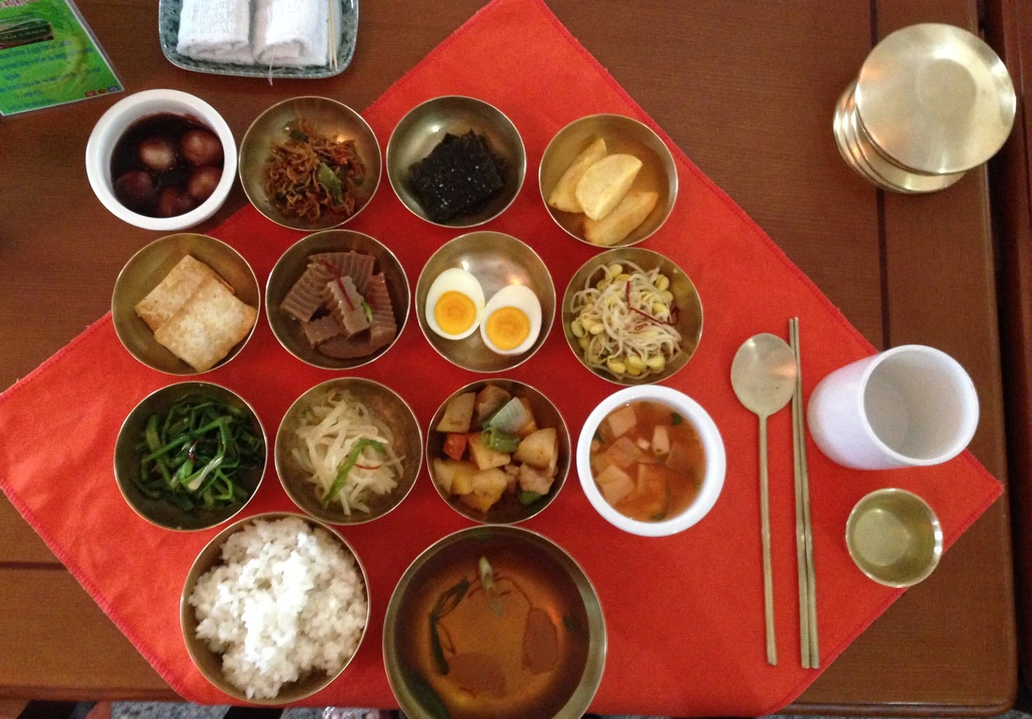 North Korean food feast