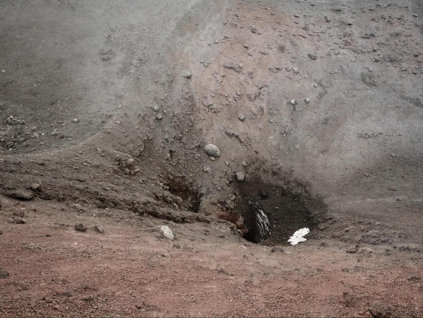 Looking down Mount Etna