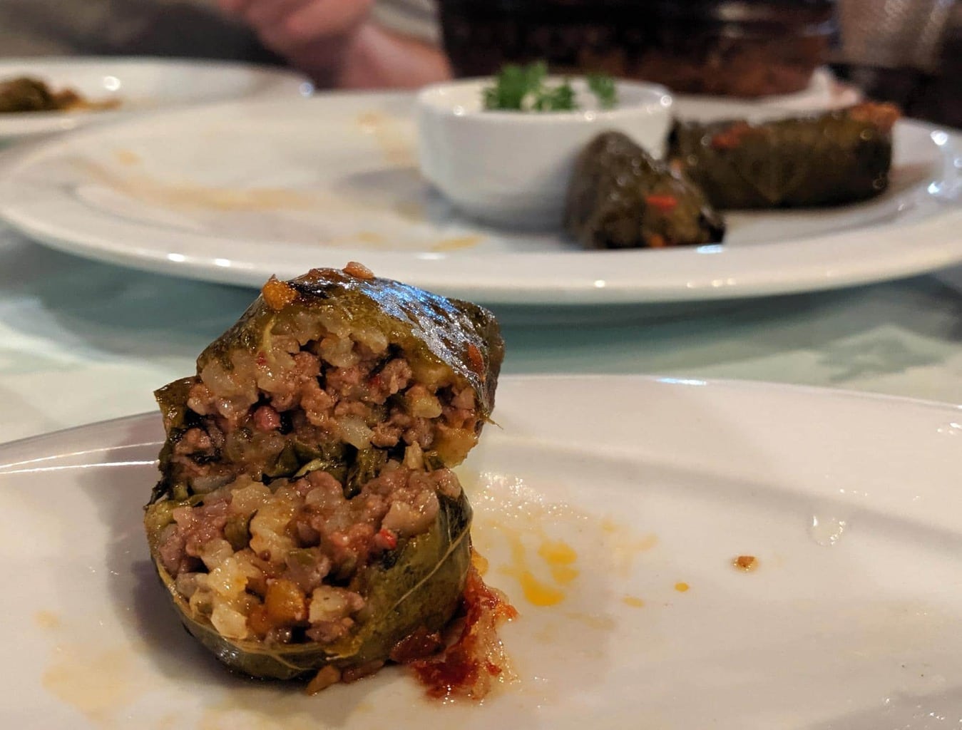 Macedonian sarma opened up