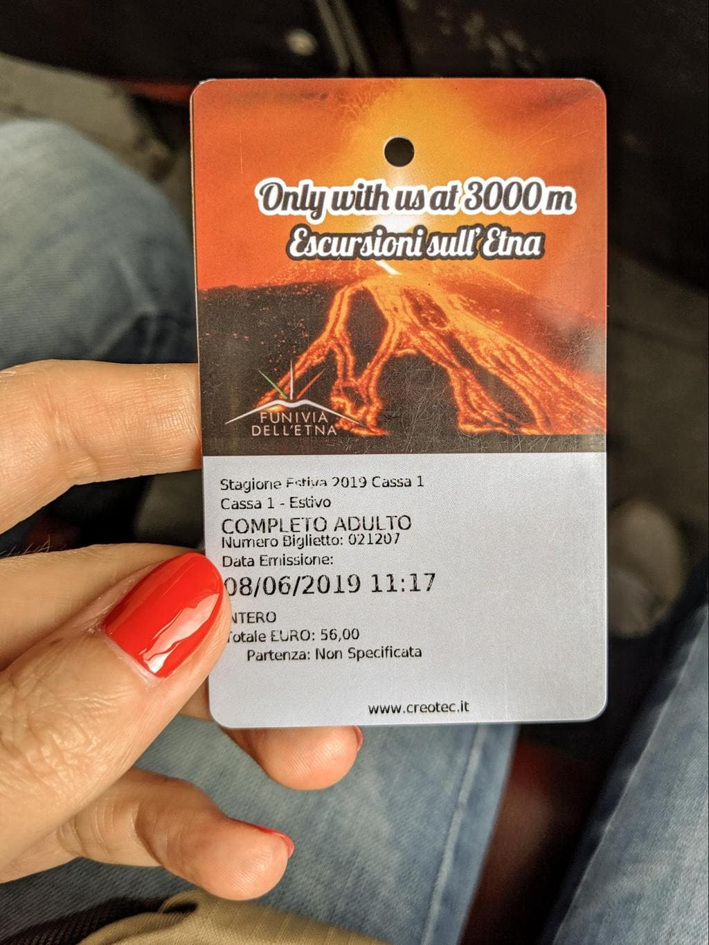 Mount Etna ticket 01